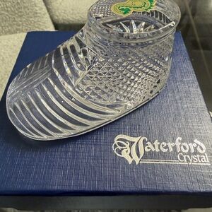 Waterford Clear Crystal Baby Shoe Bootie